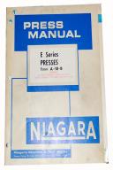 Niagara-Niagara Series E Press Operators, Parts Manual-Series E-01